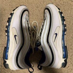 Nike Air Max 97 White and Black with Purple Accents